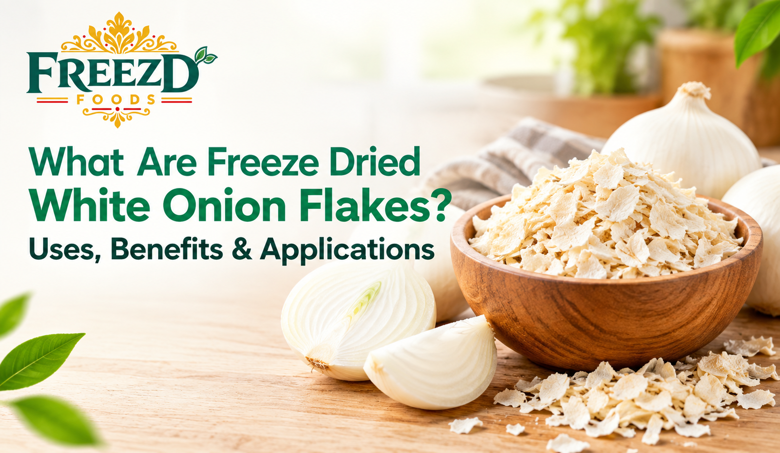 What Are Freeze Dried White Onion Flakes? Uses, Benefits & Applications